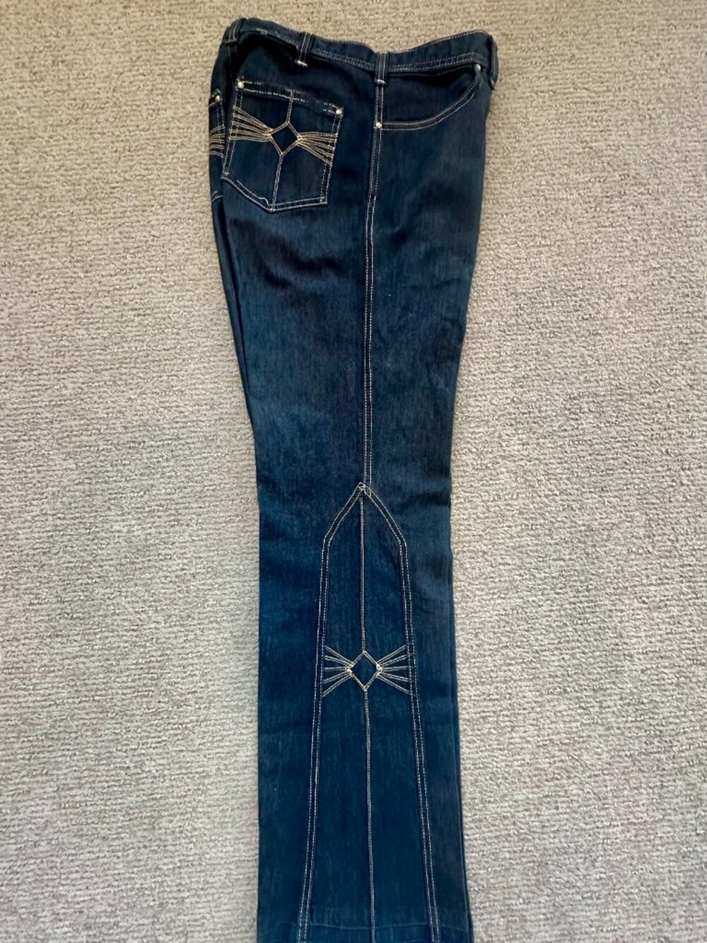 Vintage 70s Jeans, one of a kind, high rise, wide leg, size 26/27